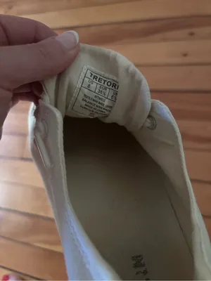 Tretorn White Canvas Sneakers Women’s Size 8 | Slip-On Lace-Up Casual Shoes thumbnail 6