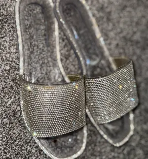 Juicy Couture Silver Rhinestone Sandals thumbnail 1