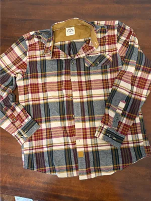 Men’s plaid large button up shirt Multiple thumbnail 1