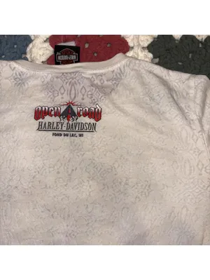 Vintage Y2K Harley-Davidson Floral “Live to Ride” Woman’s Medium Open Road Tee thumbnail 4