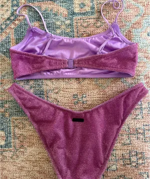 Triangl Purple Sparkle Bikini Set thumbnail 3