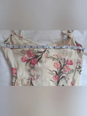 Reformation Christianna Dress Leila Floral Tie Strap Midi XS thumbnail 9