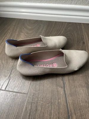 Rothy's Light Beige Ecru Slip-On Flat Loafers, Size 7, Flawed thumbnail 2