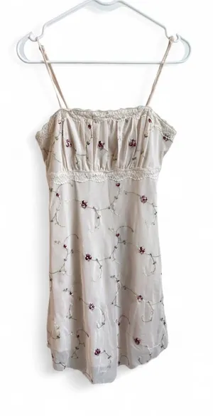 Faithfull The Brand Embroidered Mesh Cami Dress thumbnail 1