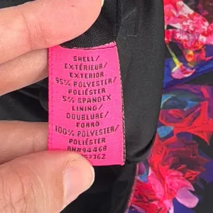 Betsey Johnson Floral Sheath Dress Sz 2 Dark Romantic Preppy Corpcore Garden thumbnail 12