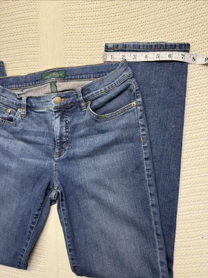 Ralph Lauren Straight Leg Jeans in Dark Blue Wash thumbnail 8