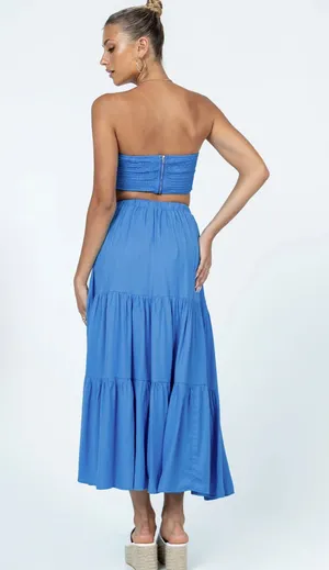Princess Polly blue skirt and top set thumbnail 3