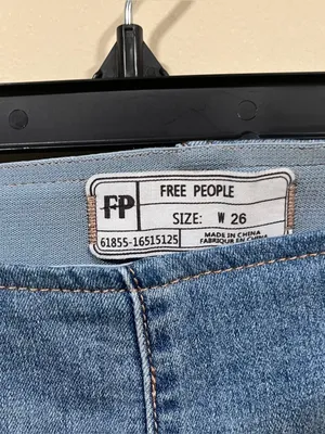 We The Free free peoplePenny Pull-On Flare Jeans size 26 blue denim light wash thumbnail 3