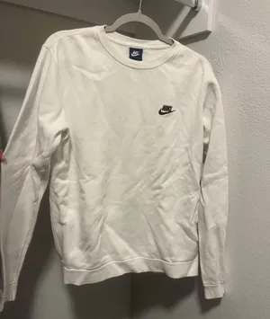 White Nike Crewneck Sweatshirt thumbnail 1