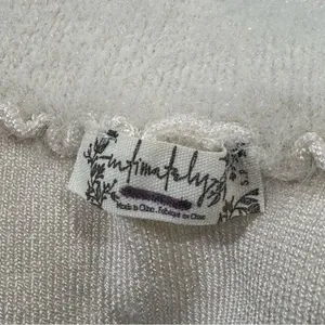 Free People Intimately Fuzzy Collar Cropped Tank Top Women’s Small thumbnail 2
