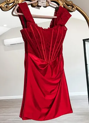 Sherri Hill Homecoming Red thumbnail 1