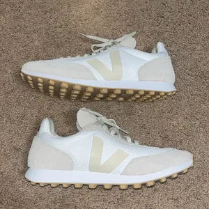 Veja Rio Branco‎ Alveo Mesh Suede Leather Sneakers White Pierre / Natural 12 thumbnail 7