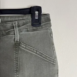 Pistola Hannah Cargo Khaki/Green Denim Zip Pocket Skinny Jeans Pants size 29 thumbnail 6