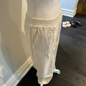 Garage Off White Linen Pants thumbnail 3