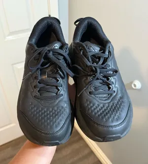 Hoka Running Shoes Leather  thumbnail 1