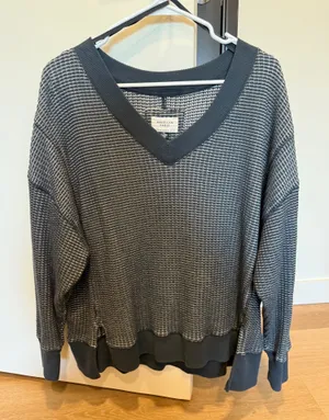 American Eagle Waffle Sweater thumbnail 1