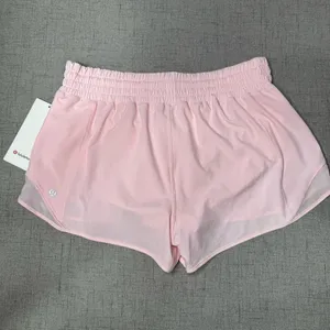Lululemon Hotty Hot High Rise Athletic Shorts Strawberry Milkshake Pink 12 NWT thumbnail 7