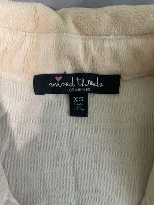 Beige Soft Fleece Button thumbnail 2