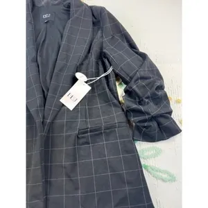 BBJ Los Angeles Women's Black Grid Pattern Blazer XL‎ thumbnail 3