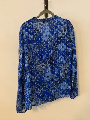 Lilly Pulitzer Giana Long Sleeve Top Alba Blue Cruisin’ Together thumbnail 7