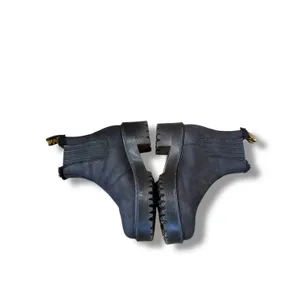 Dr. Martens Rometty Faux‎ Fur Boots Size 6 Women's Black Leather Platform Lug thumbnail 3