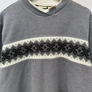 VTG Bobbie Brooks Charcoal Gray Crew Neck Winter Knit Sweater Ladies Size XL thumbnail 6