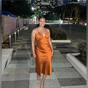 Abercrombie & Fitch Satin Slip Midi Dress thumbnail 2