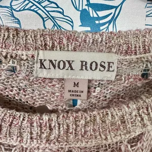 Knox Rose Pink and Cream Knit Sweater thumbnail 2