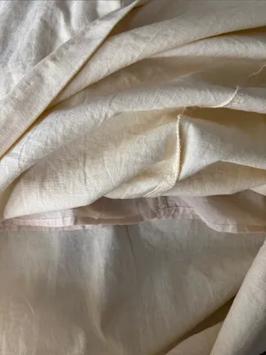 VENUS Cream Linen Blend Midi Skirt with Side Grommet Tie Side Slit Women’s Sz 14 thumbnail 4