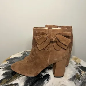 Kate Spade New York Brown Suede Ankle Booties with Bow thumbnail 16