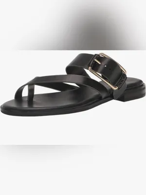 Sanctuary Black Crisscross Buckled Slide Sandals thumbnail 2
