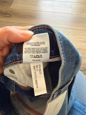 Express Skinny Jeans Mid Rise Distressed Blue thumbnail 5