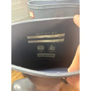 Hunter‎ Gray Tall Rain Boots Size 7 thumbnail 9