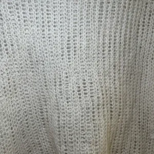 John Galt Brandy Melville White Open Knit Mohair Wool Blend Sweater OS minimal thumbnail 3