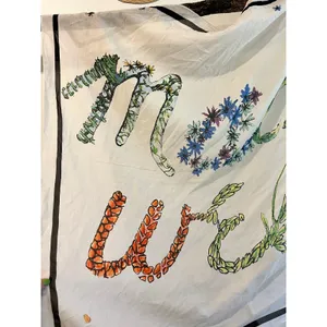 Madewell Feed & Weed Oversized Square Scarf Organic Cotton Wrap Bandana thumbnail 4