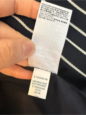 Banana Republic Black Blazer with White Pinstripes thumbnail 6