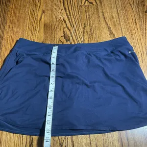 Nike Women's Dri-FIT Solid Board Skirt Navy Blue Size XL Swim Skort thumbnail 2
