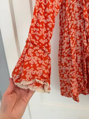 Free People Floral Ruffle Dress thumbnail 5
