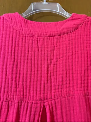 Lake Gauze Caftan Midi Dress in Heatwave thumbnail 6