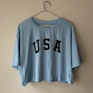 Cropped boxy tee shirt size L Blue Size L thumbnail 3