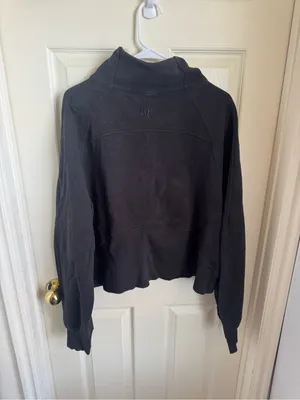Lululemon Black Oversized Funnel Neck Scuba thumbnail 4