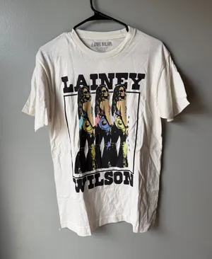 Lainey Wilson Graphic Band Tee Western Country Concert Shirt Medium thumbnail 1