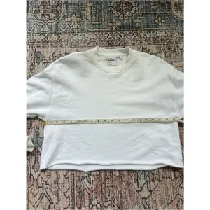 TNA Aritzia Sweatfleece Terry Fleece Perfect Fit Crew Neck Pullover Sweatshirt M thumbnail 10