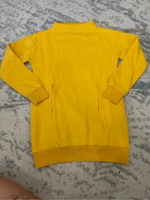 Gymshark Yellow Mock Neck Tunic Hoodie Sweatshirt Size Small thumbnail 2