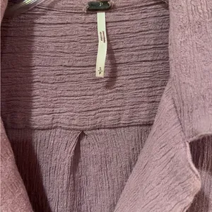ZARA Free People‎ Clementine Endless Summer Textured Wrap Mini Dress Purple Ash Small thumbnail 6