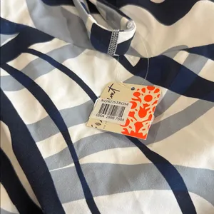 NWT Free people Movement Women's Never Better Long Tank Blue Combo Size L thumbnail 8