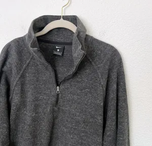 [Nike] Charcoal Heathered Gray Therma-FIT 1/2 Zip Pullover Training Top Sz Large thumbnail 8