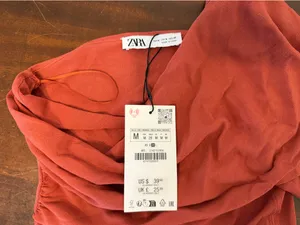 Zara draped knit sweater new with tags medium thumbnail 3