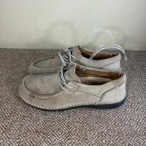 Birkenstock Suede Mens Shoe Size 9 42 Color Sands Beige Made In Germany $258 thumbnail 4
