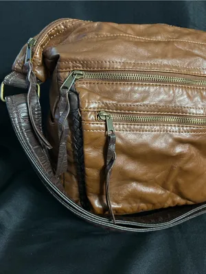 Bueno Women’s Brown Faux Leather Shoulder Bag Purse thumbnail 3